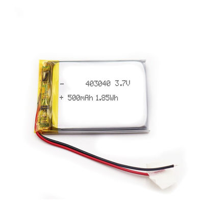 cellules de polymère de lithium de Smart Watch de batterie de 8g 403040 3.7v 500mah Lipo
