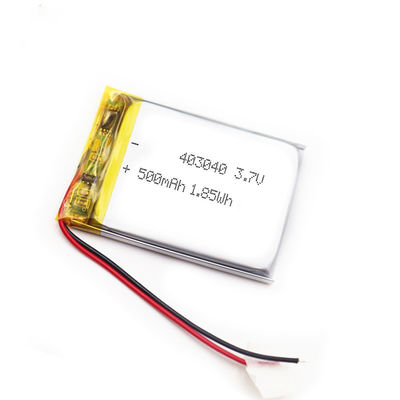 cellules de polymère de lithium de Smart Watch de batterie de 8g 403040 3.7v 500mah Lipo