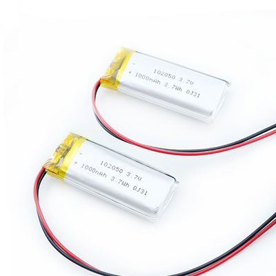 Batterie mince flexible faite sur commande 102050 3.7wh de polymère de lithium