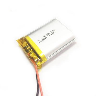 Aucun dispositifs de la fuite 103040 1200mAh 3,7 V Li Polymer Battery For Digital