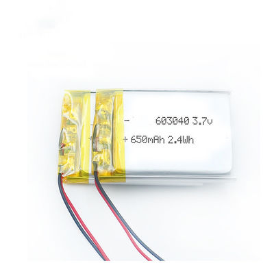 603040 batterie rechargeable 6mm*30mm*40mm de 9g 650mah Lipo