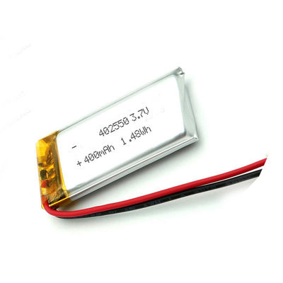 Électronique grand public plate rechargeable de batterie de polymère du lithium 402550 3.7V 400mah