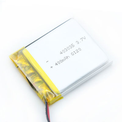 Batterie plate de Lipo de capacité élevée de la batterie 0.1A-5A 403035 de polymère de lithium de sécurité