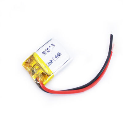 0.2C petits 3,7 V ultra minces Li Polymer Battery 501520 130mah pour GPS
