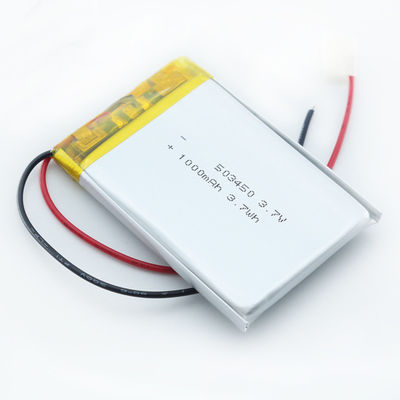 Lithium Ion Polymer Battery des CB kc 503450 1050mAh 1000mAh 053450 avec la carte PCB