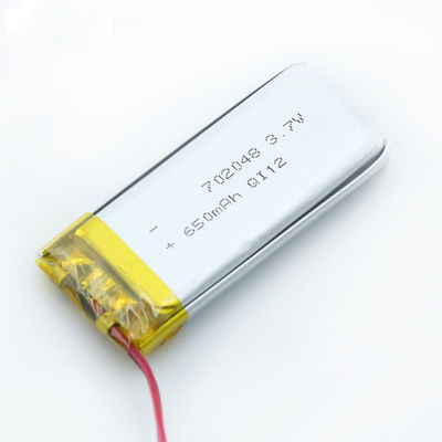 702048 garantie portative rechargeable de la batterie 12 Mounths de 520mah 650mah Lipo