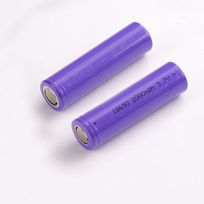 0.2C Li Ion Battery rechargeable 3,7 fois cylindrique de V 2000mah 7,4 Wh 300
