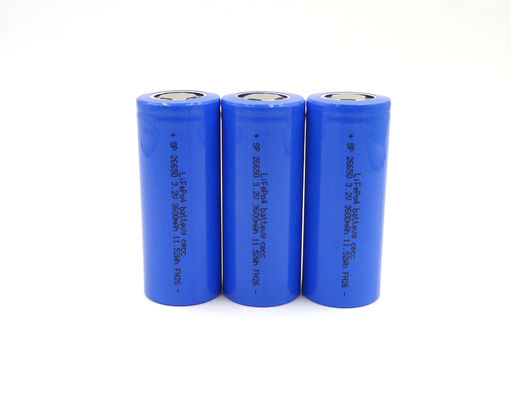 cellules de batterie LiFePo4 profondes de la batterie au lithium du cycle 580g 3.2v 3000mAh 26650