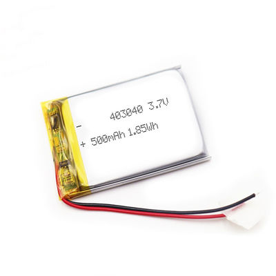 batterie au lithium 403040 500mAh rechargeable