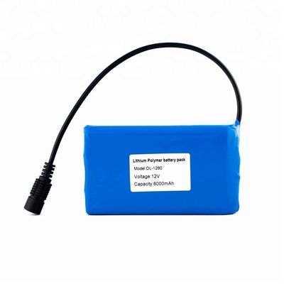 Li Polymer Battery Pack rechargeable 3.7V 6ah 10ah 12ah a adapté aux besoins du client